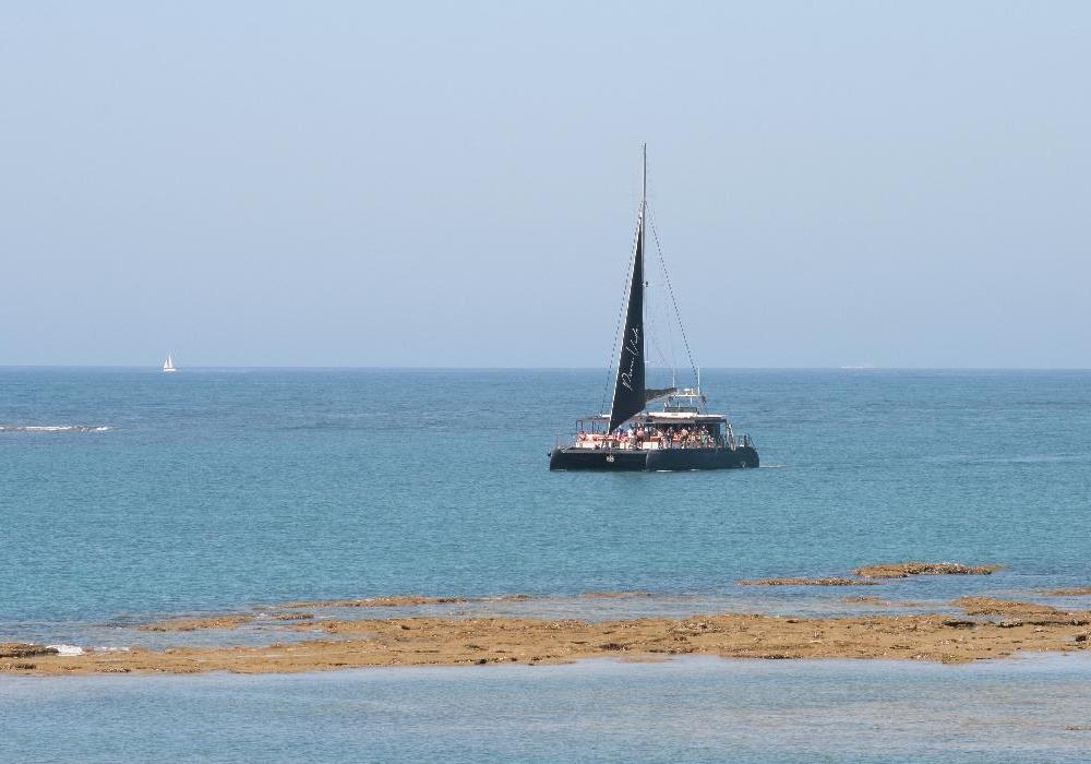 "Acantilados La Barrosa , playa y Novo". Verano 2024 desde Puerto de Sancti Petri